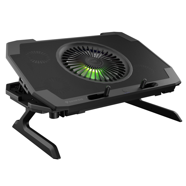 ნოუთბუქის გამაგრილებელი Genesis Oxid850RGB, 17.3", Gaming Cooling Pad, Laptop Stand, Black