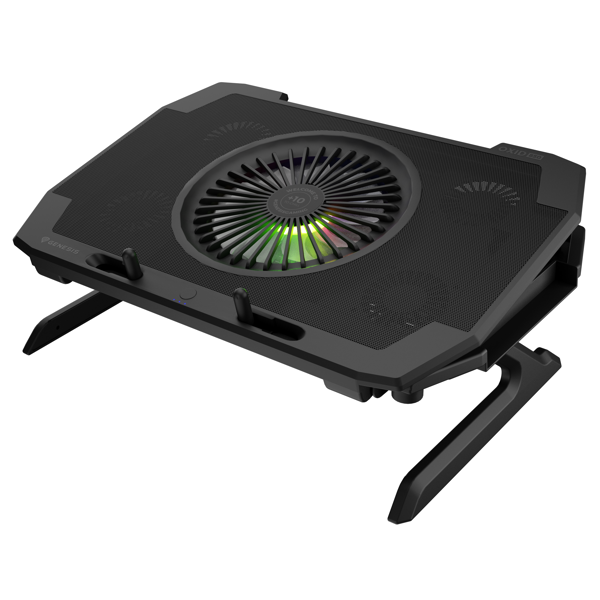 ნოუთბუქის გამაგრილებელი Genesis Oxid850RGB, 17.3", Gaming Cooling Pad, Laptop Stand, Black