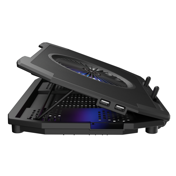 ნოუთბუქის გამაგრილებელი Genesis Oxid850RGB, 17.3", Gaming Cooling Pad, Laptop Stand, Black