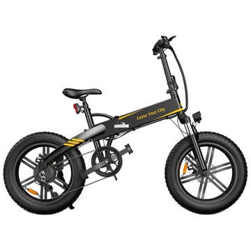 ADO A20F+, 500W, Smart APP, Folding Electric Bike, 25KM/H, Black