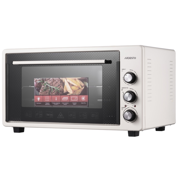 ელექტრო ღუმელი Ardesto MEO-S45GBG, 1600W, 45L, Electric Oven, Beige