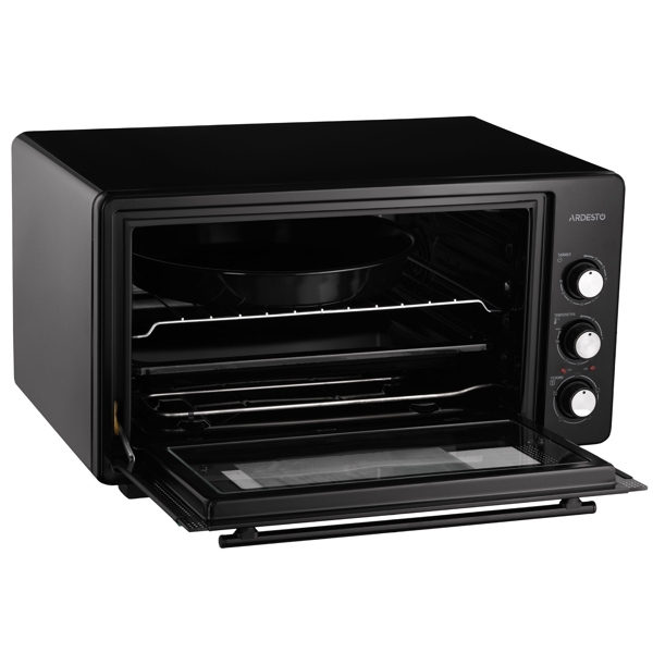 ელექტრო ღუმელი Ardesto MEO-S45FGB, 1600W, 45L, Electric Oven, Black