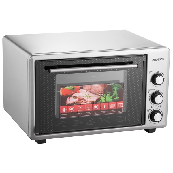 ელექტრო ღუმელი Ardesto MEO-S40FGG, 1300W, 40L, Electric Oven, Gray