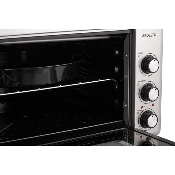 ელექტრო ღუმელი Ardesto MEO-S40FGG, 1300W, 40L, Electric Oven, Gray