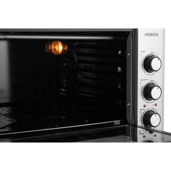 ელექტრო ღუმელი Ardesto MEO-S40FGG, 1300W, 40L, Electric Oven, Gray