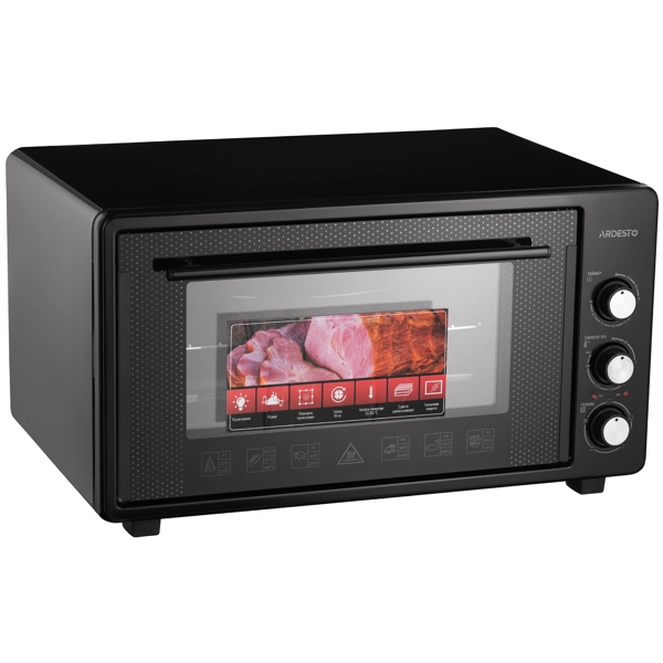 ელექტრო ღუმელი Ardesto MEO-S50GB, 1600W, 50L, Electric Oven, Black