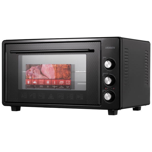 ელექტრო ღუმელი Ardesto MEO-S50GB, 1600W, 50L, Electric Oven, Black