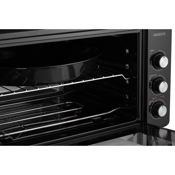 ელექტრო ღუმელი Ardesto MEO-S50GB, 1600W, 50L, Electric Oven, Black