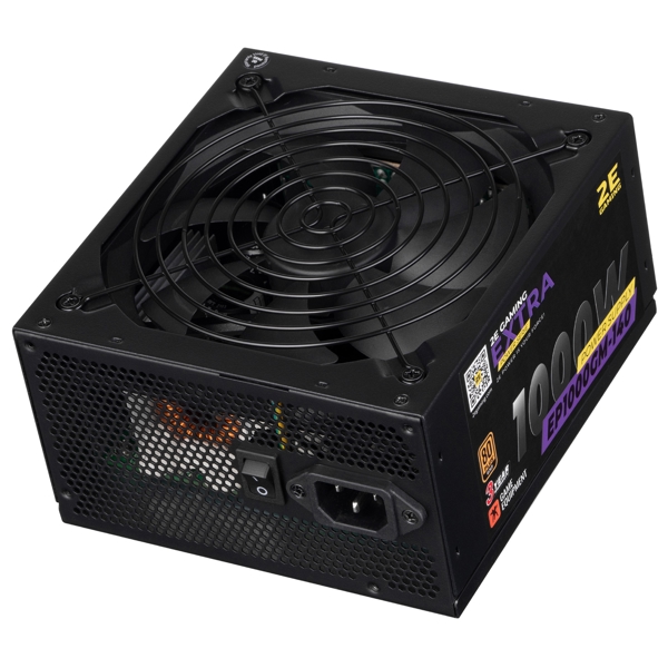  2E 2E-EP1000GM-140, 1000W, 80 Plus, Power Supply, Black