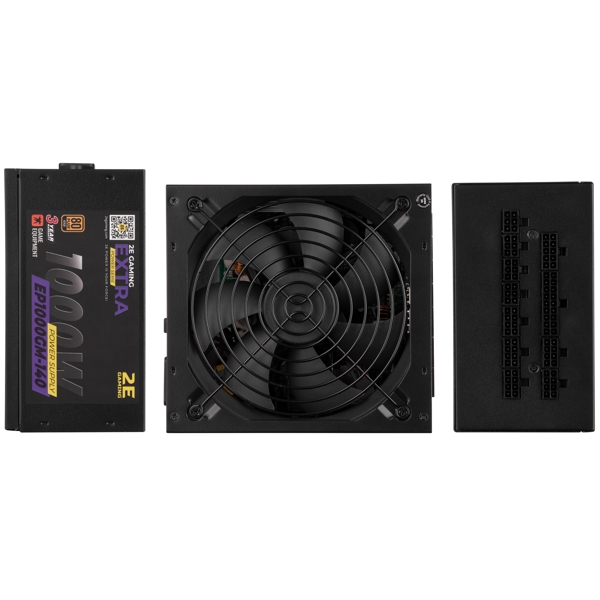  2E 2E-EP1000GM-140, 1000W, 80 Plus, Power Supply, Black