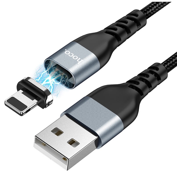 USB კაბელი Hoco U96, USB to Lighting, 1.2m, Black