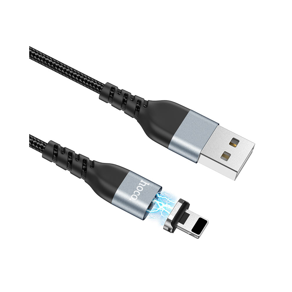 USB კაბელი Hoco U96, USB to Lighting Cable, 1.2m, Black