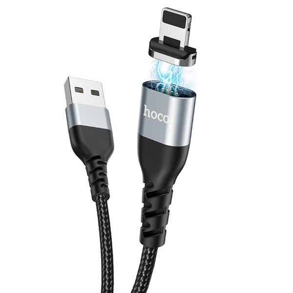 USB კაბელი Hoco U96, USB to Lighting, 1.2m, Black