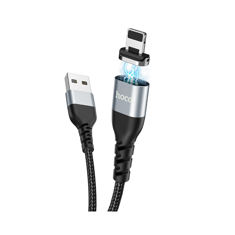 USB კაბელი Hoco U96, USB to Lighting Cable, 1.2m, Black