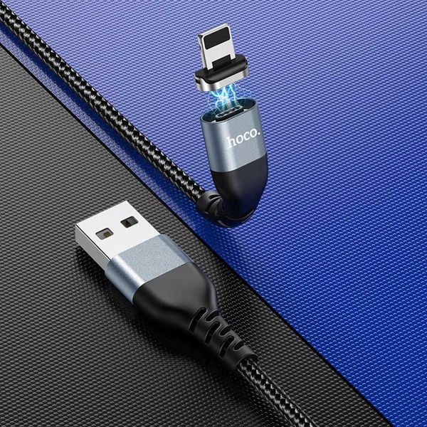 USB კაბელი Hoco U96, USB to Lighting, 1.2m, Black