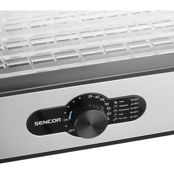 ჩირის აპარატი Sencor SFD 950SS, 240W, Black/Silver