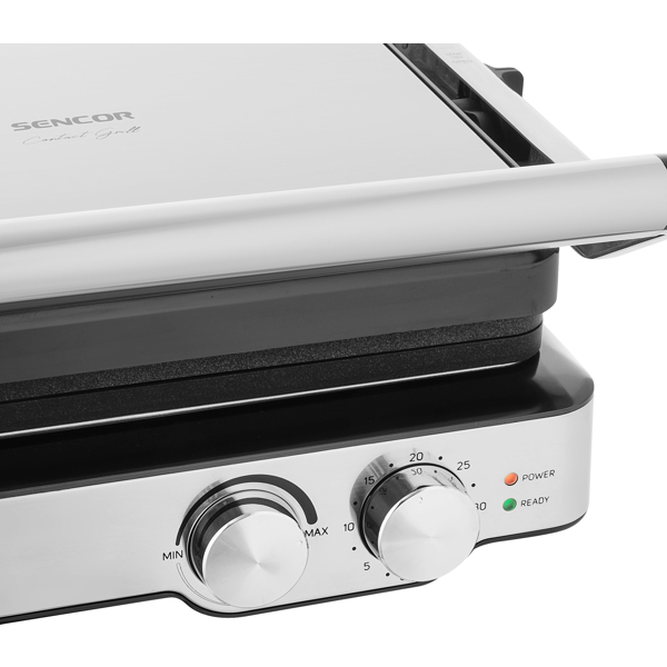 Sencor SBG 4010SS, 2000W, Grill, Black/Silver