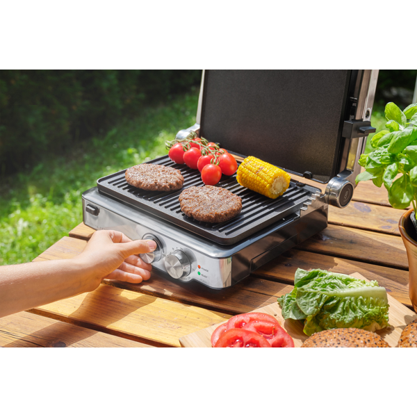 Sencor SBG 4010SS, 2000W, Grill, Black/Silver