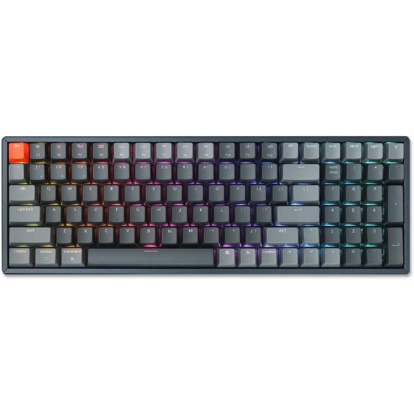 კლავიატურა Keychron K4C3, Gateron Brown, Wireless, USB, BT, Gaming Keyboard, Black