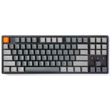 კლავიატურა Keychron K8C2, Gateron Blue, Wireless, USB, BT, Gaming Keyboard, Black