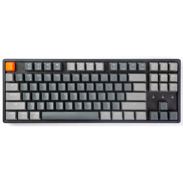 კლავიატურა Keychron K8C2, Gateron Blue, Wireless, USB, BT, Gaming Keyboard, Black