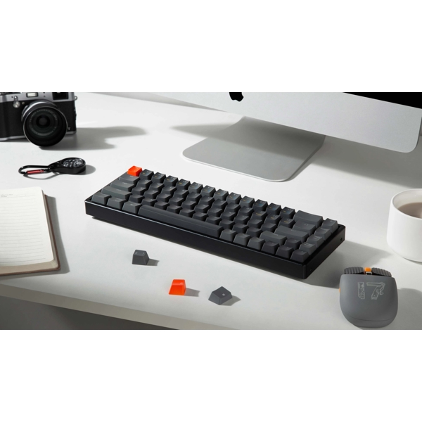 კლავიატურა Keychron K6W3, Gateron Brown, Wireless, USB, BT, Gaming Keyboard, Black