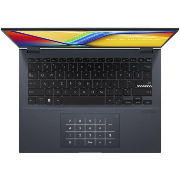 ნოუთბუქი Asus 90NB0WT1-M00800 Vivobook Flip 14, 14", Ryzen 5-5600H, 8GB, 512GB SSD, Integrated, W11H, Blue