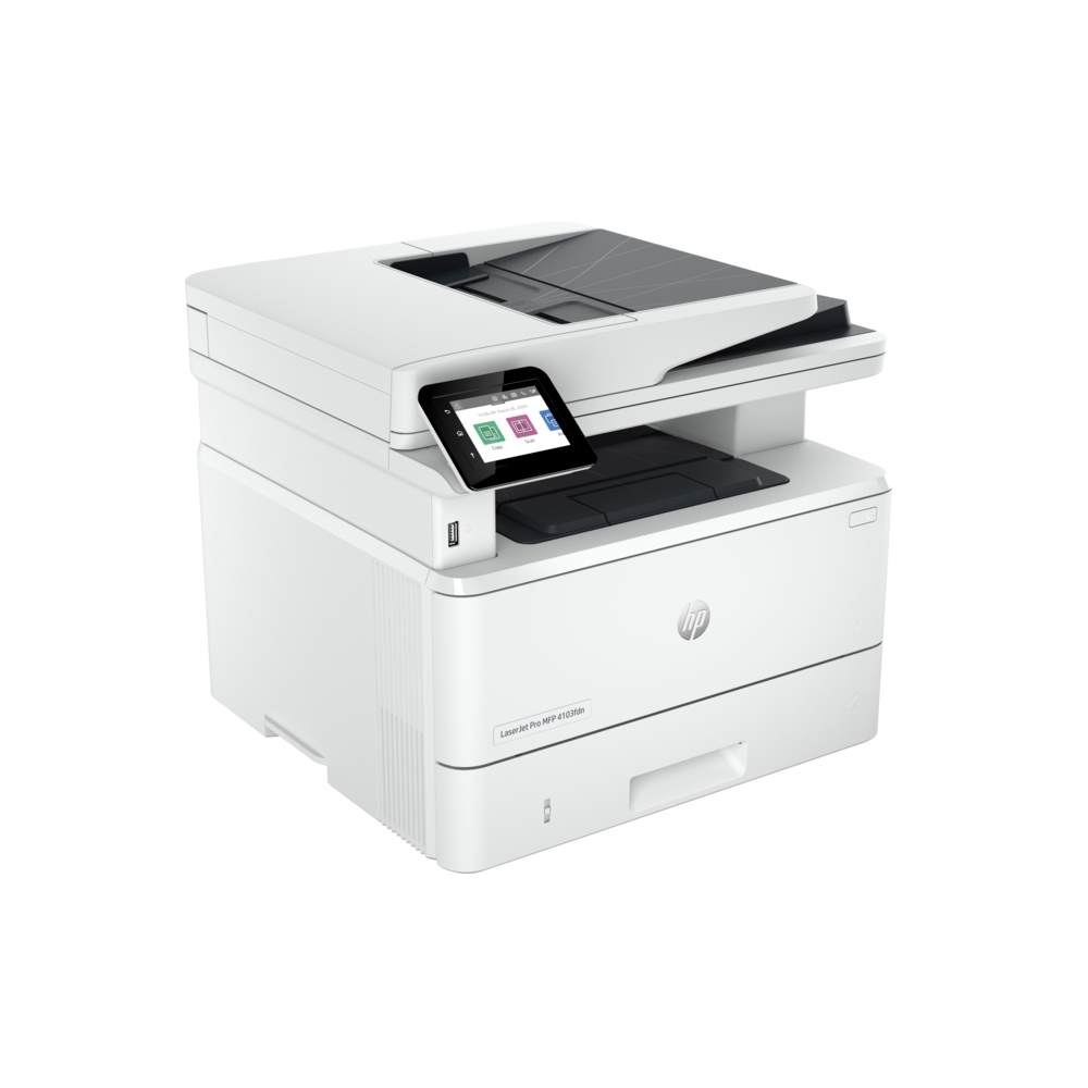 პრინტერი HP 2Z628A LaserJet Pro 4103fdn, MFP, A4, USB, Ethernet, White - დაპროგრამებული განულებული