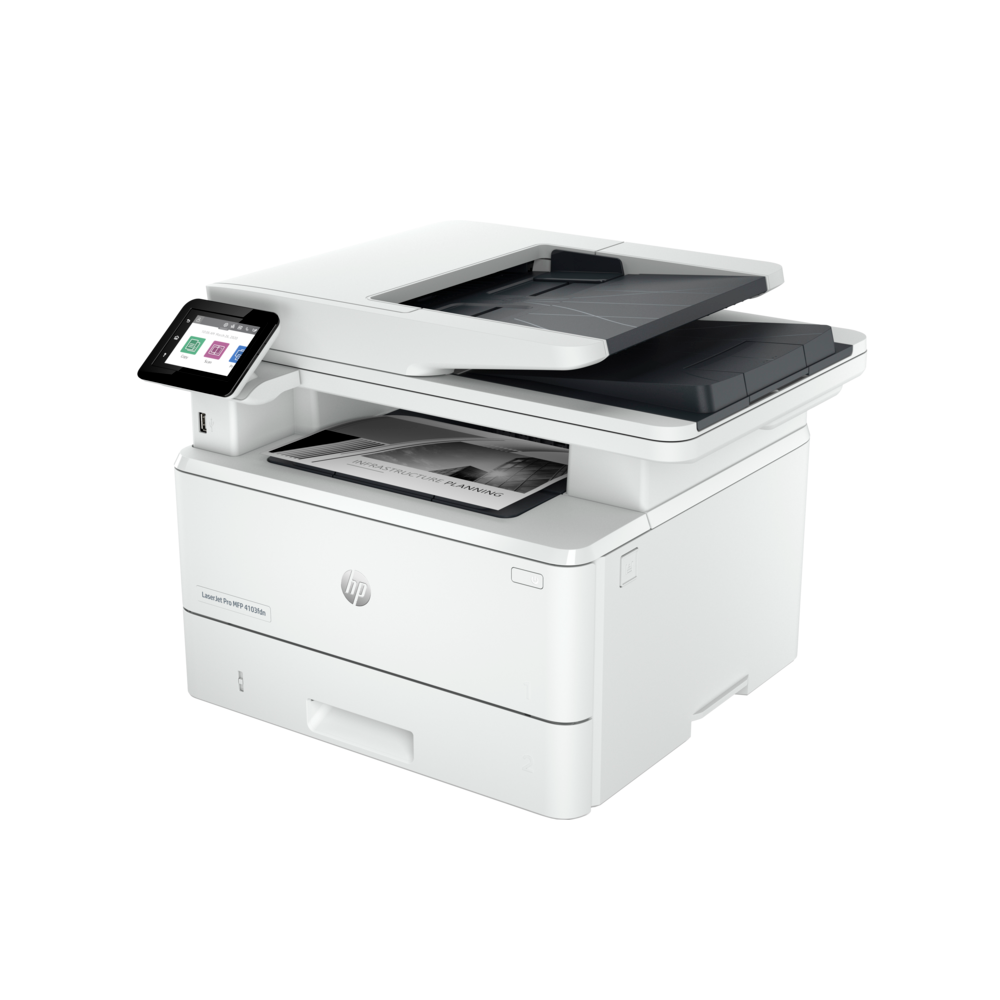 პრინტერი HP 2Z628A LaserJet Pro 4103fdn, MFP, A4, USB, Ethernet, White - დაპროგრამებული განულებული
