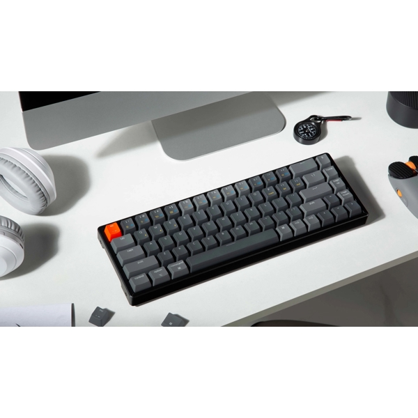 კლავიატურა Keychron K6V3, Hot-Swap Brown, Wireless, USB, BT, Gaming Keyboard, Black