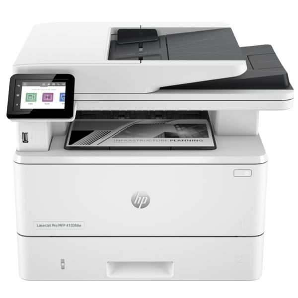 პრინტერი HP 2Z629A LaserJet Pro 4103fdw, MFP, A4, USB, WIFI, White