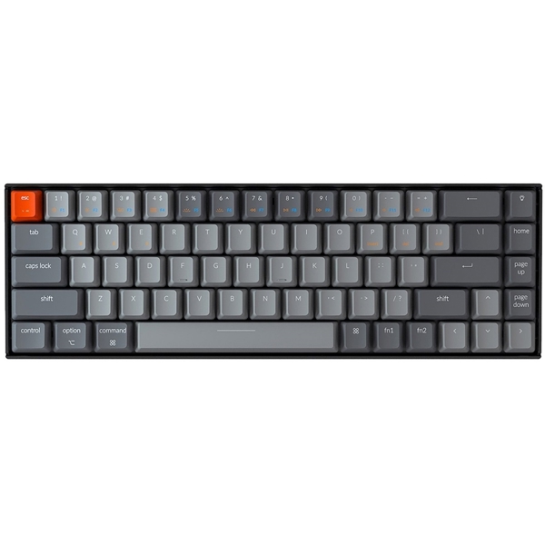 კლავიატურა Keychron K6V2, Hot-Swappable Blue, Wireless, USB, BT, Gaming Keyboard, Black