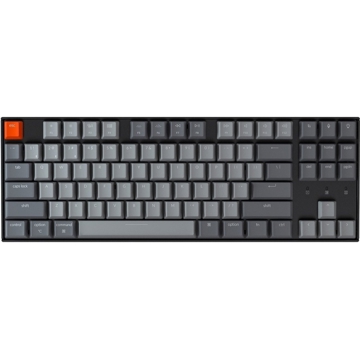 კლავიატურა Keychron K8A2, Gateron Blue, Wireless, USB, BT, Gaming Keyboard, Grey