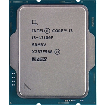 პროცესორი Intel Core i3-13100F, 12MB Cache, 4500 MHz, Tray