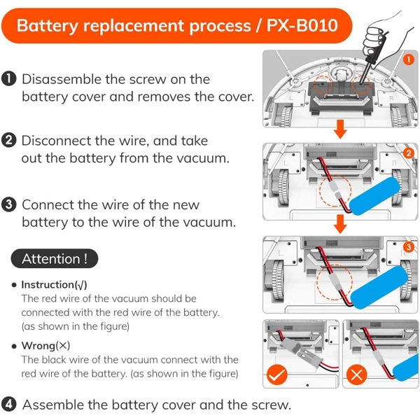 რობოტი მტვერსასრუტის ელემენტი Ilife PX-B010, Li-ion Battery For V80 And V8S