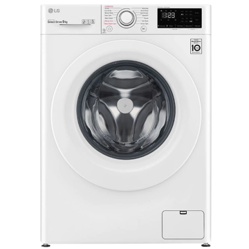 სარეცხი მანქანა LG F4WV309S3E, 9Kg, B, 1400Rpm, 73Db, Washing Machine, White