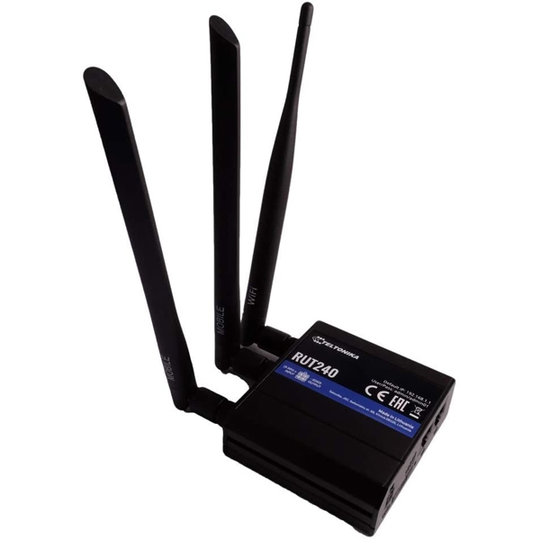 4G როუტერი Teltonika RUT24006E000, 150Mbps, LTE Router, Black