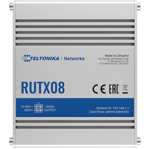 როუტერი Teltonika RUTX08000000, 1000Mbps, Router, White