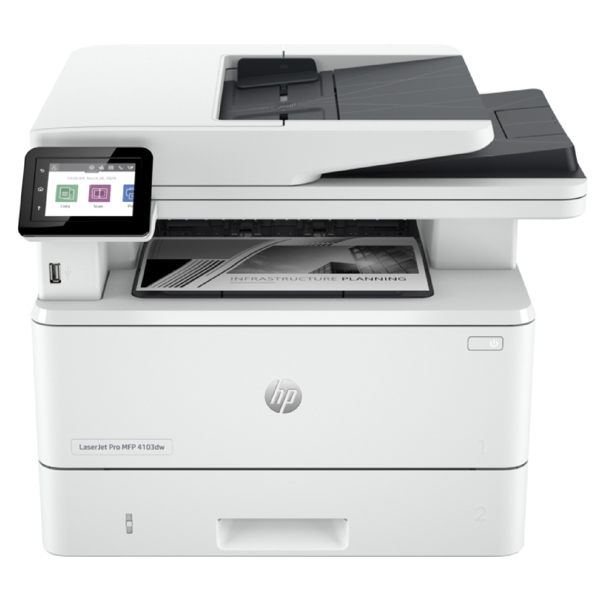 პრინტერი HP 2Z627A LaserJet Pro 4103dw, MFP, A4, USB, WIFI, Ethernet, White