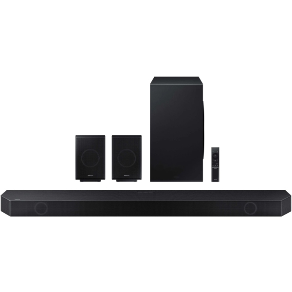 სახლის კინოთეატრი Samsung HW-Q990B/RU, 41W, Bluetooth, Wi-Fi, Soundbar, Black