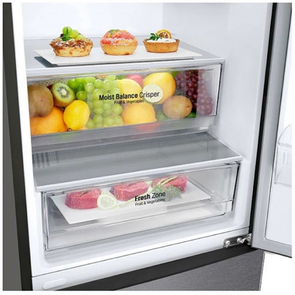 მაცივარი LG GBB62DSHEC.ADSQEUR, 384L, G, Refrigerator, Silver