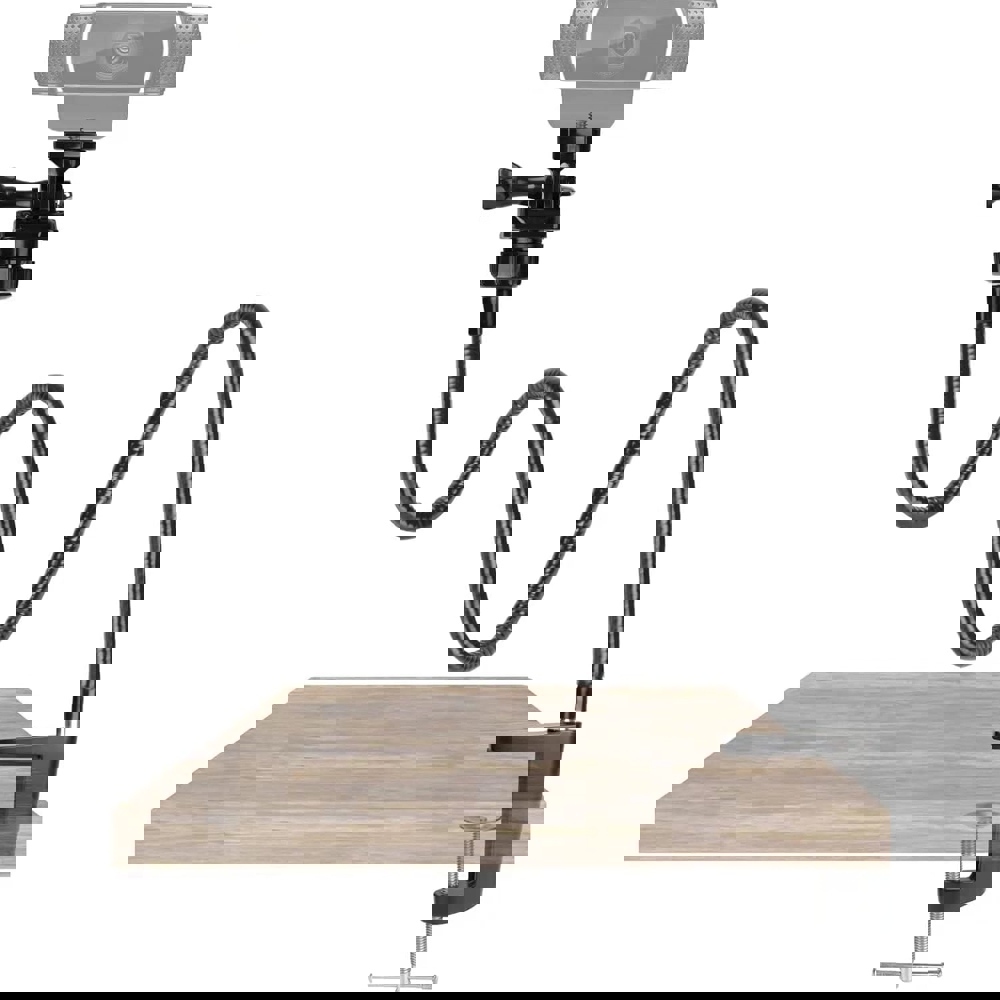 ვებკამერის სამაგრი Amada AMWS02, 25", Webcam Stand With Flexible Gooseneck Stand, Black