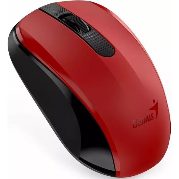 Genius NX-8008S, Wireless, USB, Mouse, Red