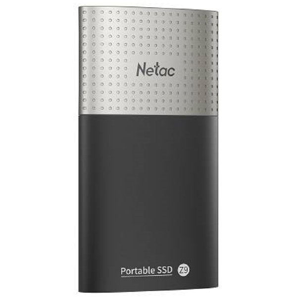 Netac NT01Z9-250G-32BK, 250GB, External SSD, USB-3.2, USB Type-C, Black
