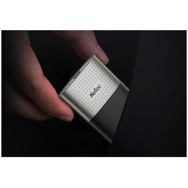 Netac NT01Z9-250G-32BK, 250GB, External SSD, USB-3.2, USB Type-C, Black