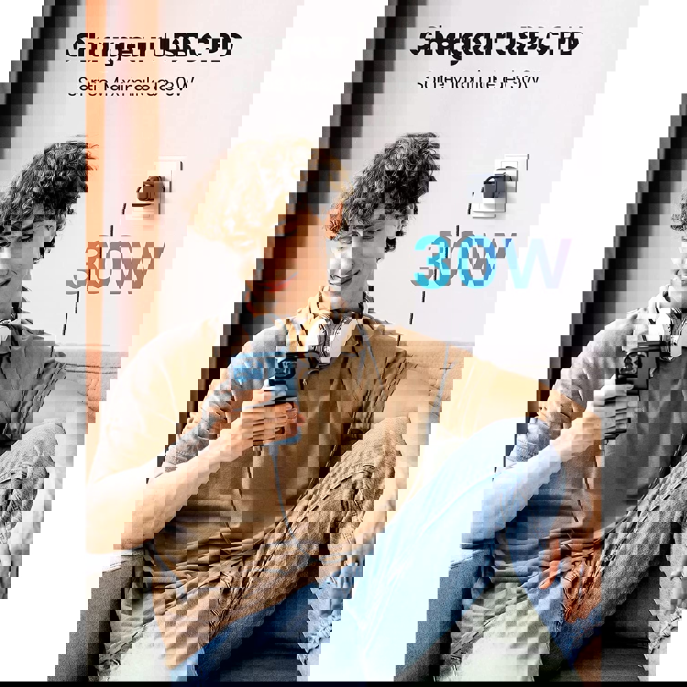 დამტენი UGREEN CD319 (90666) Nexode, 30W, Single port, Type-c, Space Gray