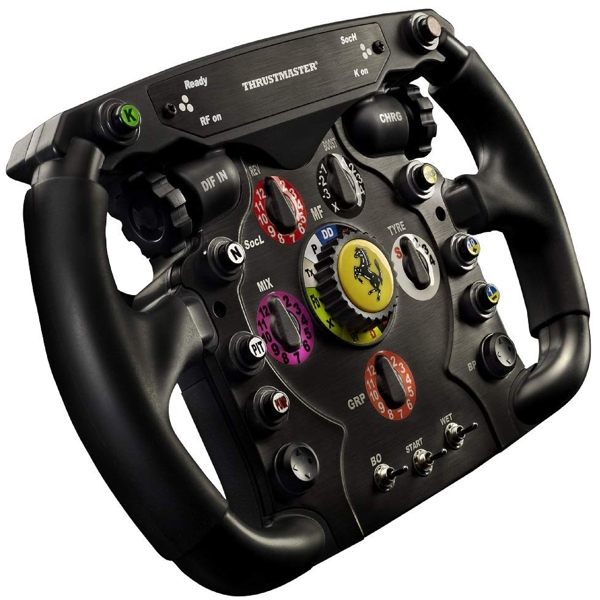 კომპიუტერული საჭე Thrustmaster Ferrari F1, PS3, PS4, Xbox One, PC, Racing Wheel, Black