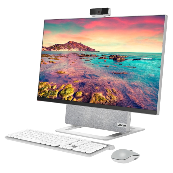 All In One კომპიუტერი Lenovo F0G70045RK YOGA, 27", Ryzen 7-5800H, 16GB, 1TB SSD, Integrated, W11H, Grey