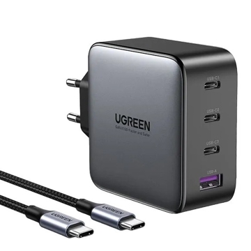 UGREEN CD226 (90575) Nexode, 100W, 3xUSB-C, Type-c, USB, Space Gray