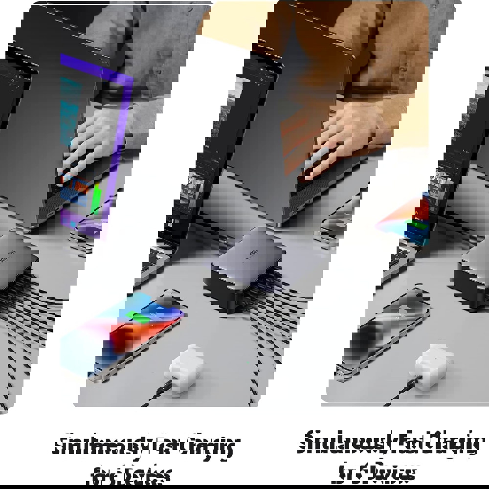 UGREEN CD271 (40914) Nexode, 200W, 4x Type-c, 2x USB, Space Gray